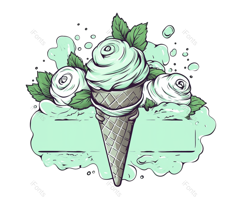 叶子图片,清新元素,夏天PNG,插画免抠素材